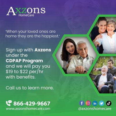 Join Axzons for CDPAP Program by Medicaid. Axzons is a lead CDPAP AGENCY OF NY STATE.