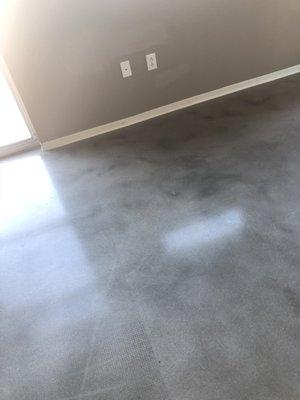 Concrete floor polish