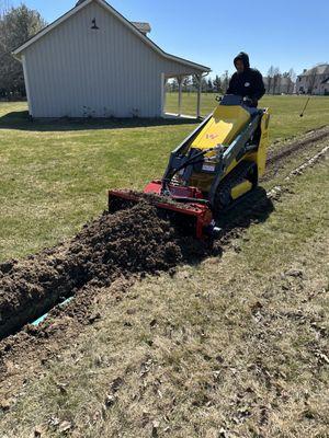 Downspout Drain Installation