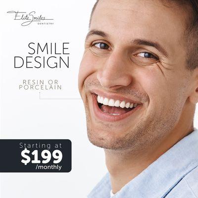 Unveil your perfect smile! Smile Design starts at $199. Personalized dental solutions for you. Book now!  #SmileDesign