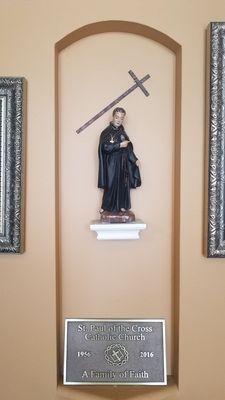 St. Paul Of The Cross patron saint of this church