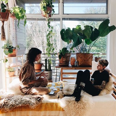 reading at a private residence in Portland, OR, 2019