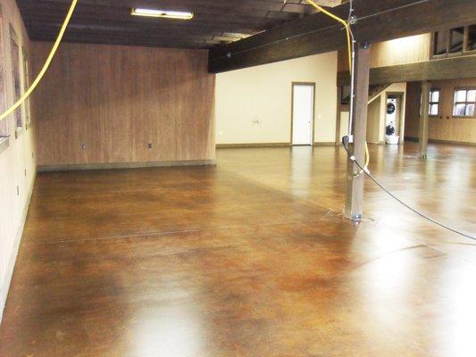 Stained Barn Flooring