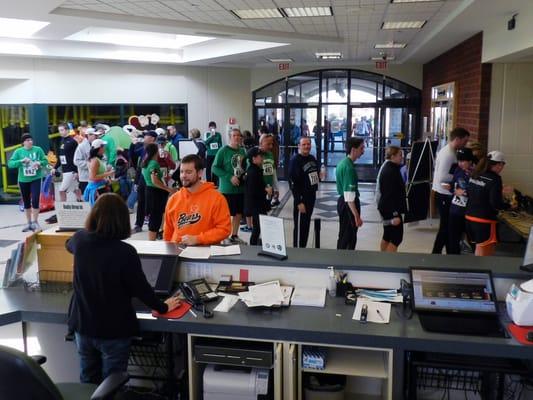 The main foyer during the 2012 Running O' The Green