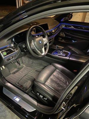 Complete Interior Package on a BMW 750i.