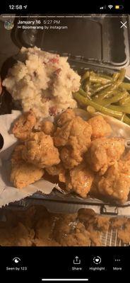 Fried Cauliflower Dinner With Two Sides