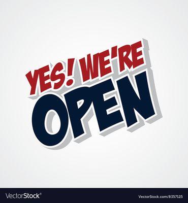 Yes we still open regular hours only to go thank you and be safe