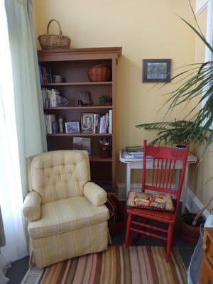 The intake room at Corcoran Community Healing Arts, home to Hearthstone Acupuncture & Wellness