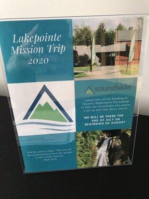 My church, Lakepointe, is taking a mission trip here this summer, to help build up this church.