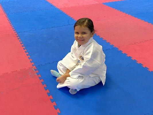 First day of Karate  August 2022 :) she loved it instantly