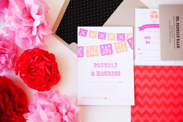 Cinco de Mayo Neon Wedding Invitations