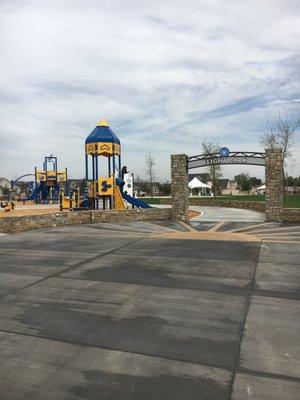 Flight Park landscape and playground