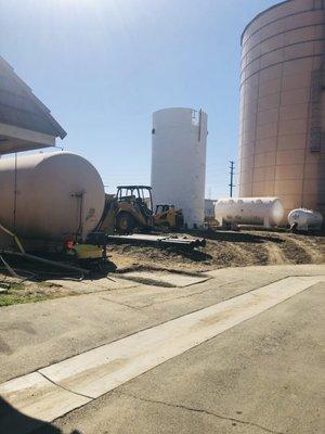 Wellhead Treatment plant under construction at the Maywood Avenue Well site