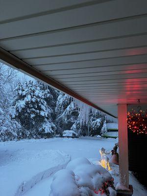 Icicles bending the gutters!!