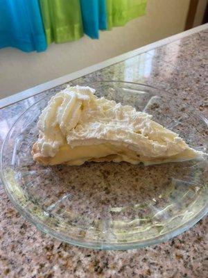 Fresh baked banana cream pie!