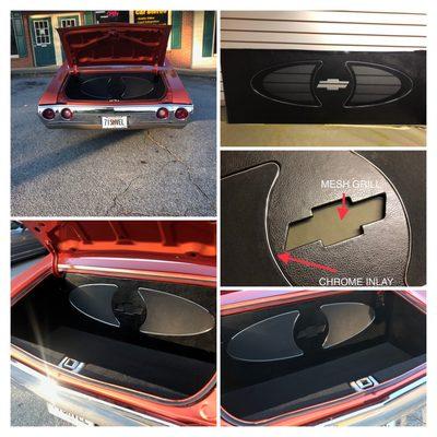 1971 Chevelle cutom paneling for trunk & subwoofer enclosure.