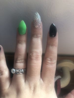 Uneven nail (black nail)