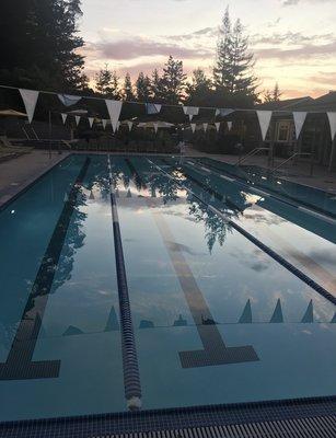 Lap pool in the morning.