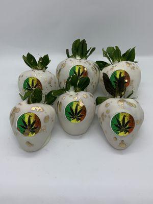 420 theme chocolate covered strawberries