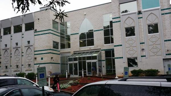 Front of Islamic center of Raleigh, NC