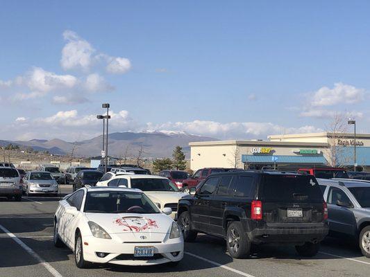 Saturday, March 23, 2019: view of Clear Creek Plaza north section from Walmart