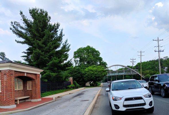 Tower Hill School -- overpass bridge on Kennett Pike (route 52)