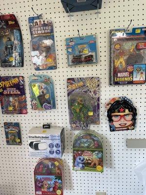 In our shop, we try to make sure that there's a little something for everyone. That includes kids and collectors.