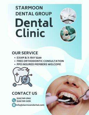 New Year Special 
Dental Exam $70