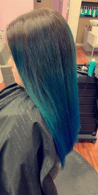 Blue ombré