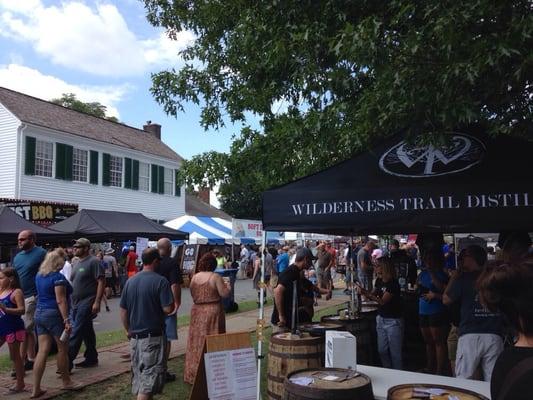 First stop is the Wilderness Trail Distillery booth