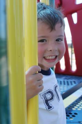 Having fun on the playground!