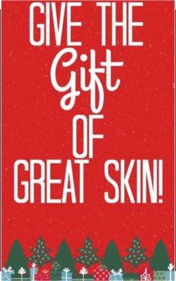 Give you're family, friends, teachers, & coworkers the best gift of all, Skincare health! Gift Certificates now available! Buy 3 get 4th