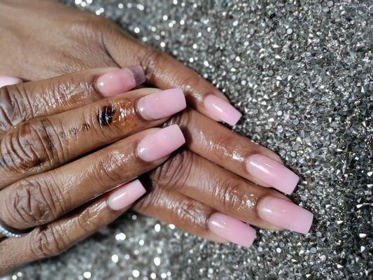 Jelly pink nails