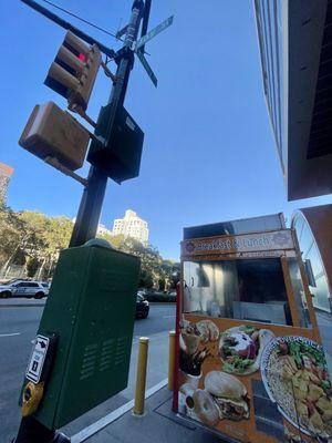 Parked on the corner of Jay Street and Tillary Street