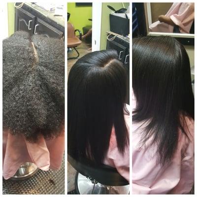 #keratherapy natural hair shampoo style with keratin treatment