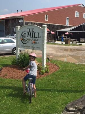 The Mill's front sign.