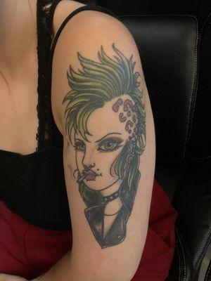 Punk girl tattoo