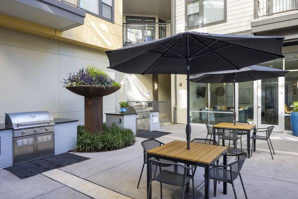 Grilling station by the pool