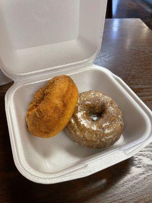 Buttermilk + blueberry glaze donut