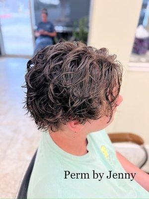 Men's perm by Jenny