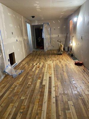 Hardwood floor addition and refinish