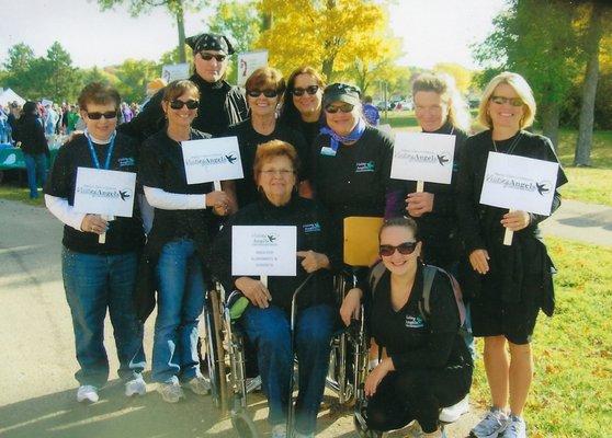 Our team at the Walk to End Alzheimer's.