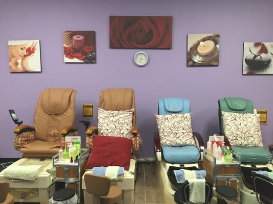 Comfortable spa chairs for pedicures starting at 22.00