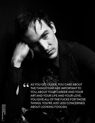 Actor Robin Lord Taylor wearing Bunny Paige Heart Breaker Necklace paired with Saint Laurant and Andrew Morrison