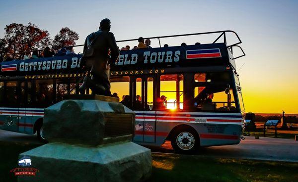 Enjoy the beauty of Gettysburg on our Sunset Tour!