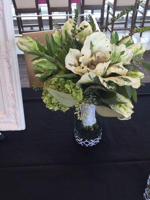 Beautiful summer bridal bouquet