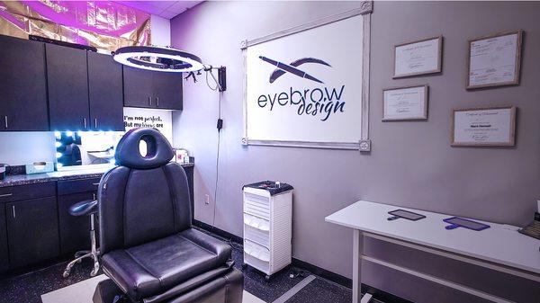 Permanent makeup studio inside Good Vibes Salon