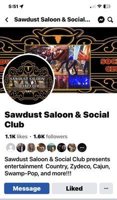 Our Facebook page sawdust saloon & social club