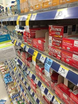 Medicine/pain aisle