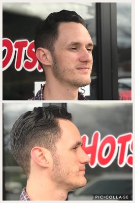 Another first time client satisfied! Tapered fade by Alli.